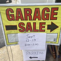 Giant Yard Sale Sept 12-13