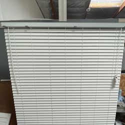 Brand New White Faux Wood Horizontal Blinds