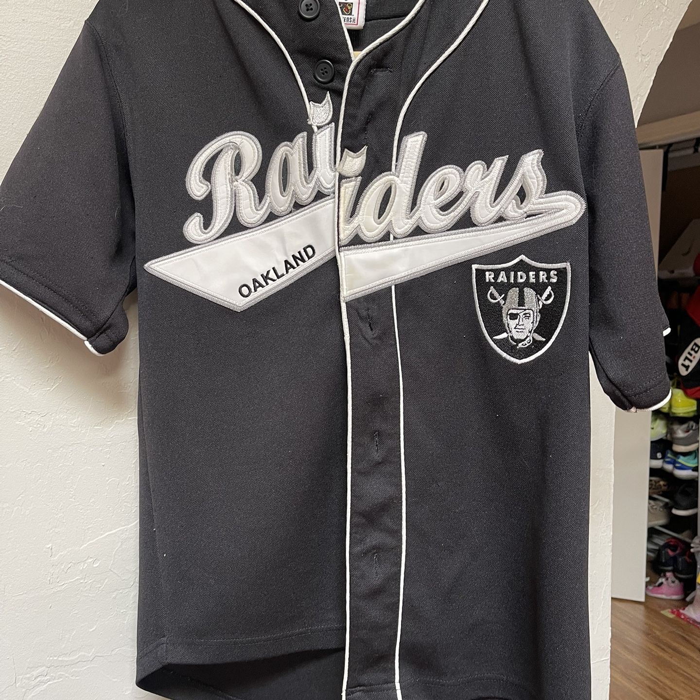 Vintage Starter NFL Oakland Raiders Baseball Jersey