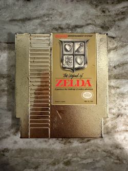 Nintendo The Legend of Zelda Gold NES Game Cartridge NTSC-U/C 1985