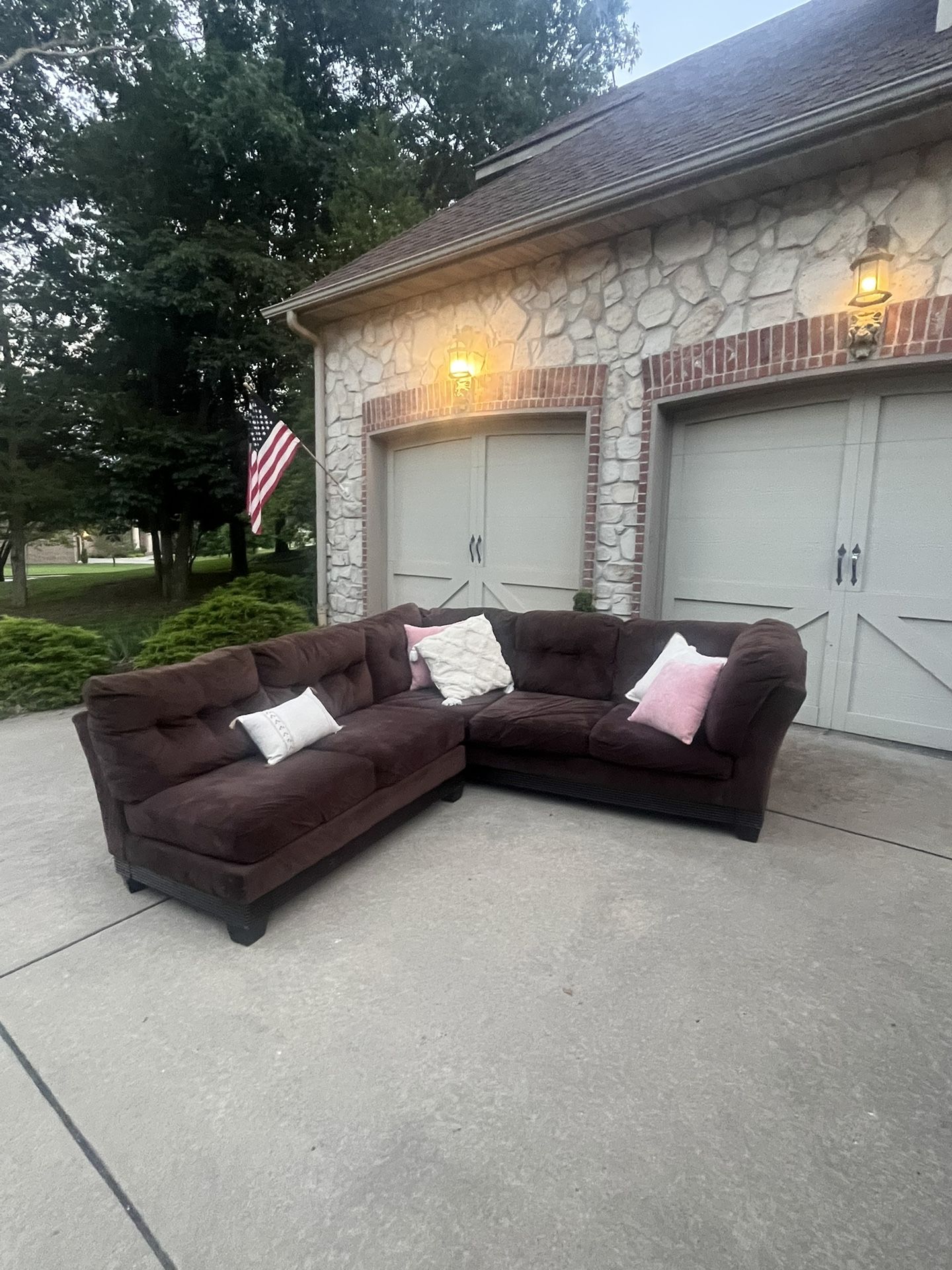 Ashley Furniture Brown 2 Piece Sectional