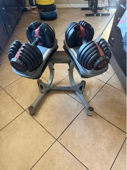 Bowflex adjustable weights 5-52.5 with stand firm price