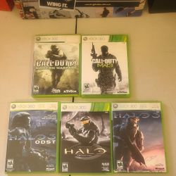 Xbox 360 Games Call Of Duty And HALO