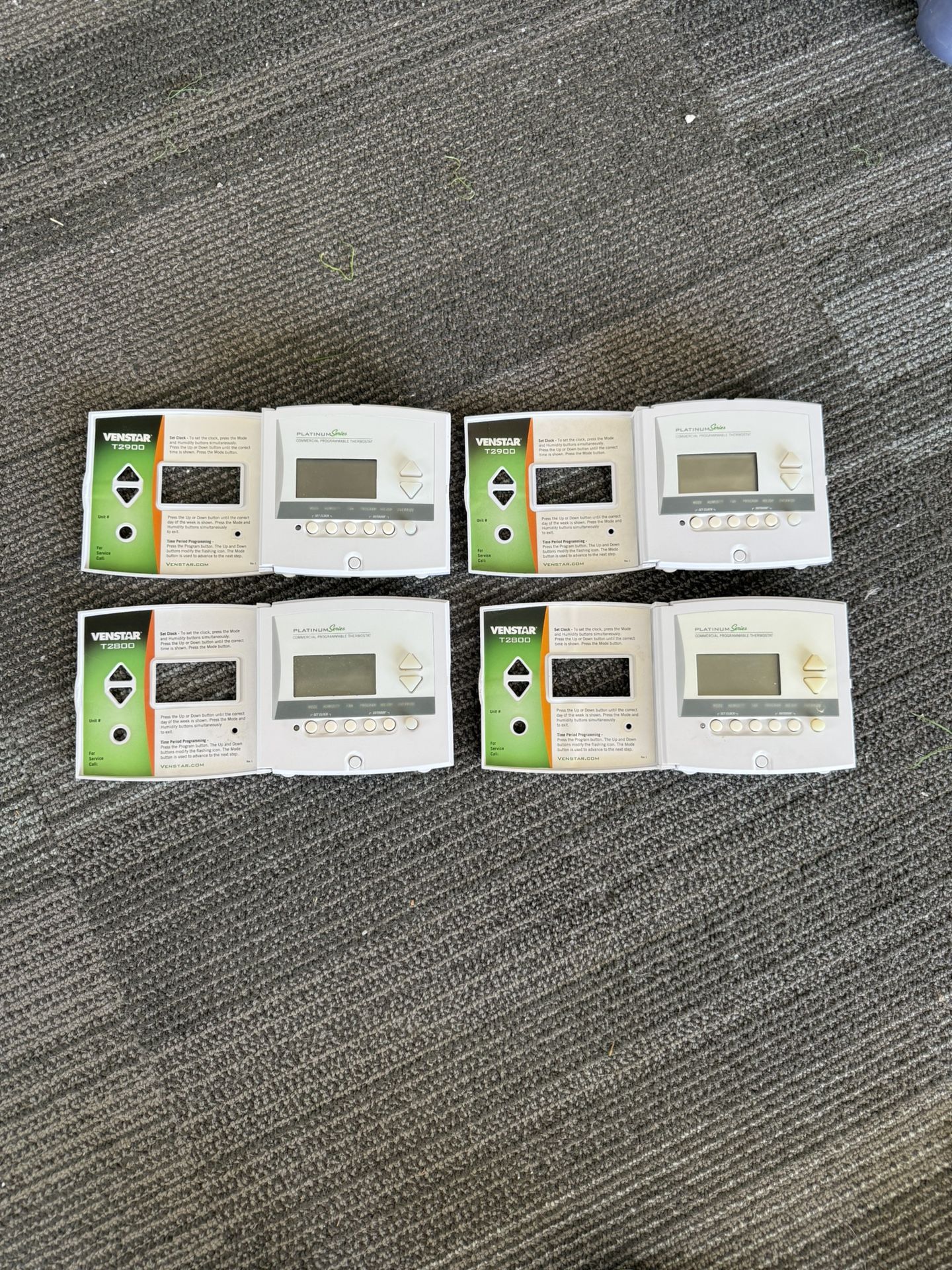 (4) Venstar Programmable Thermostats