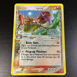 Kingler Delta Species Ex Crystal Guardians - Stamped Reverse Holo - Near Mint