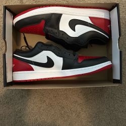 Brand New Jordan Low 1 Bred Toe 