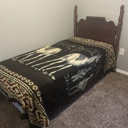 Solid wood vintage Stanley headboard