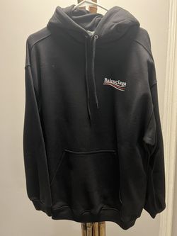 NWT Balenciaga Campaign Hoodie Black Size Medium