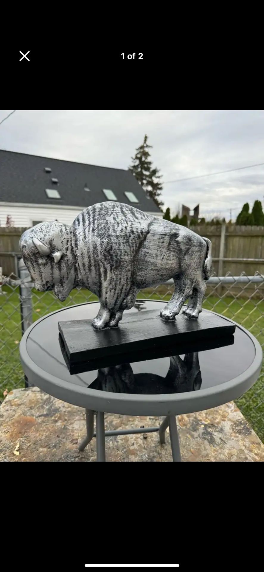 The Silver Buffalo Statue