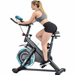 Home Fitness Stationary Bike – Adjustable Resistance, Compact Design