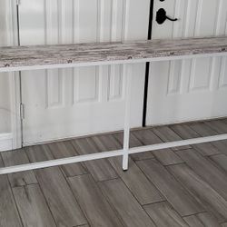 Console Table Entryway Sofa Table with Power Outlets, Long Sofa Table for for Entryway, Hallway, Corridor,White