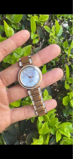 Citizen Women's Silhouette Crystal White Mother of Pearl Watch