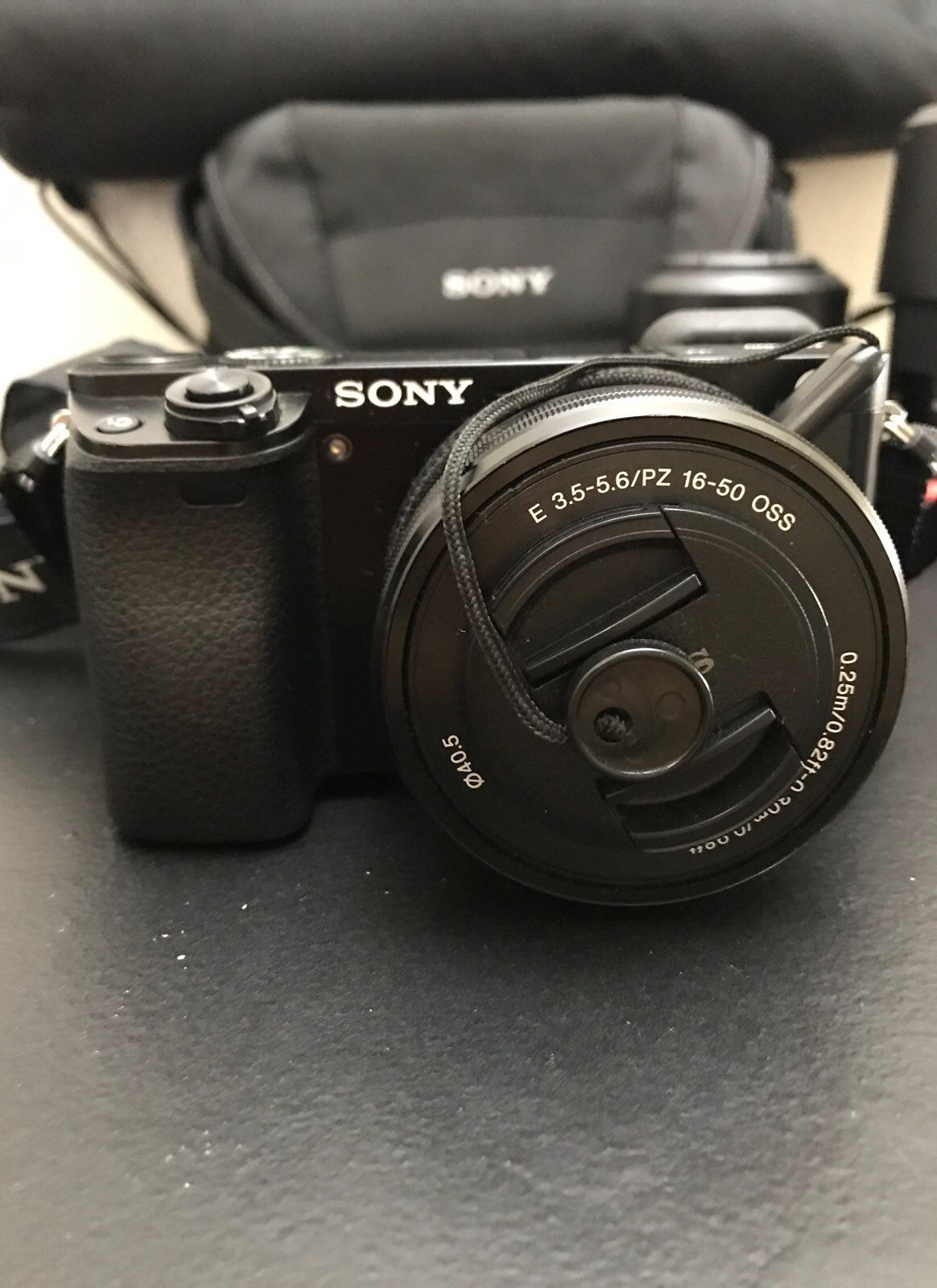 Sony A 6000 Camera + 16-50mm Kit Lens FE + 50mm F1.8 Standard Lens