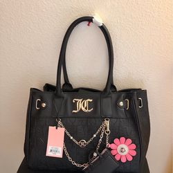JUICY COUTURE Pretty Pop Tote With Chain Charm