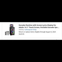 Dj Karaoke Bluetooth Speaker 