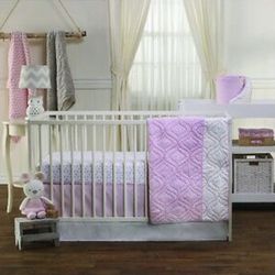 Living Textiles Baby Cotton Poplin Quilted Set