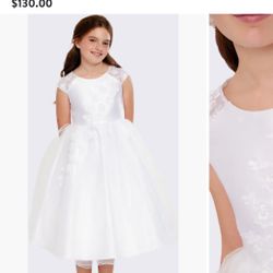 New Girls White Dress by Iris & Ivy