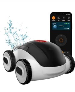 2025 Upgrade)Higgsinno Cordless Robotic Pool Cleaner, Automatic Pool Robot Vacuum with App, Lasts up to 240 Mins, Ultra-fine Dual Filter Ideal for Abo