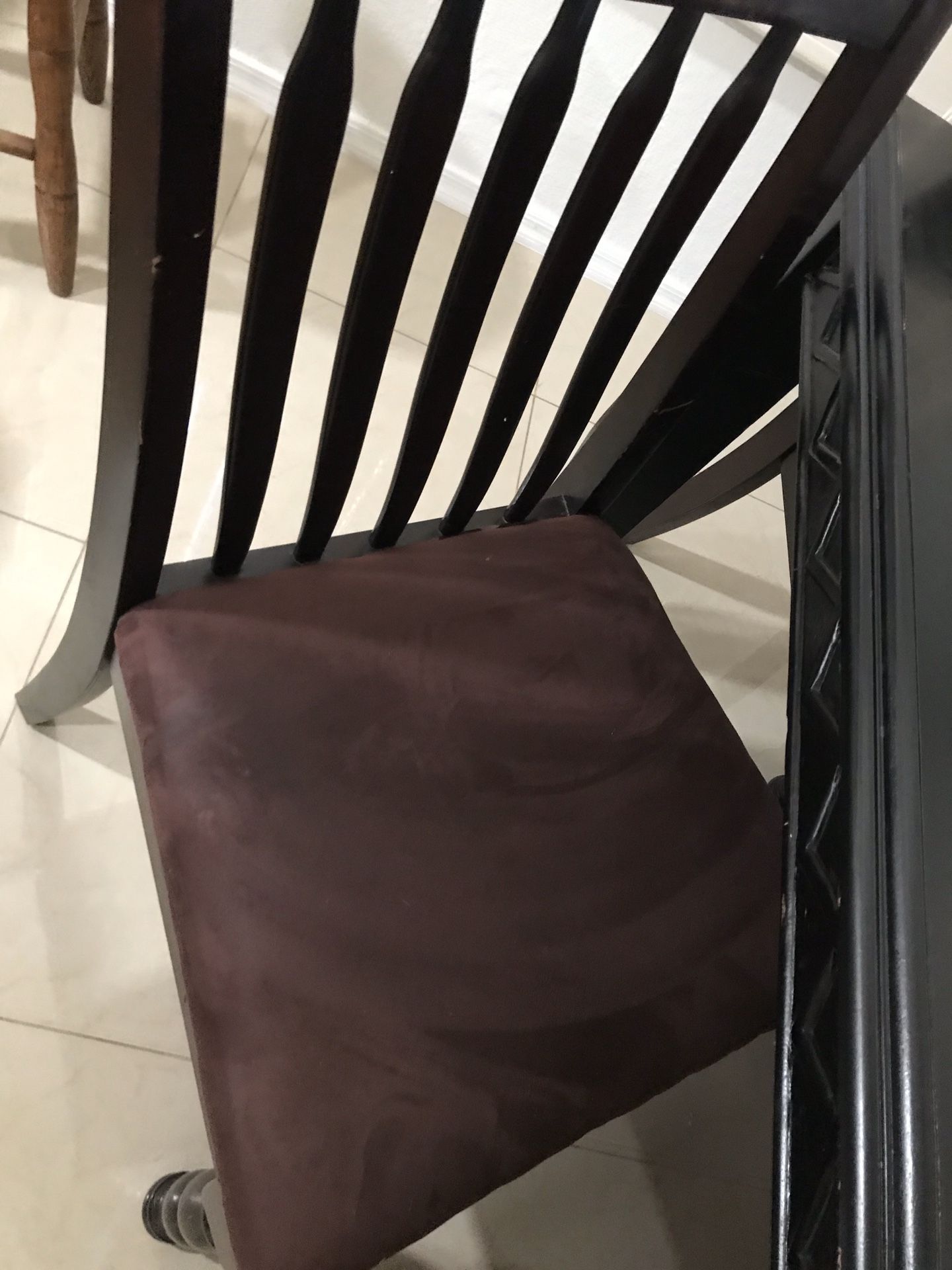 Dark brown table