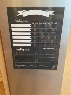 Chore Chart Checklist for Kids