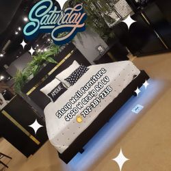 🙋‍♂️ 4pc Queen, King Led Light Bedroom 👉Furniture Sectionals, Dining Table Sets, Bunk Beds Avail 