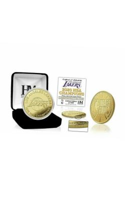 2020 NBA Finals Champions Los Angels Lakers Gold mint coin
