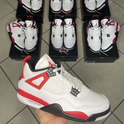 Air Jordan 4 “Red Cement” Multiple Sizes