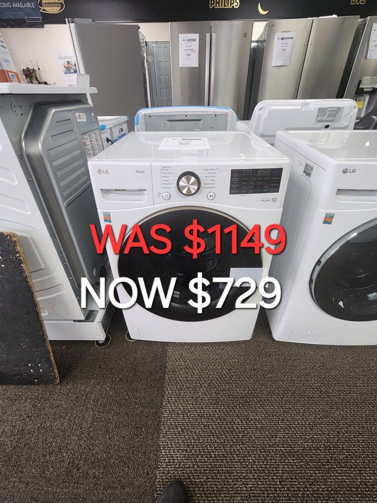 4.5 Cu. Ft. Ultra Large Capacity Smart Wifi Enabled Front Load Washer With Turbo 360 And Built In Intelligence
