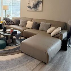 Napa Leather sectional Sofa Customed