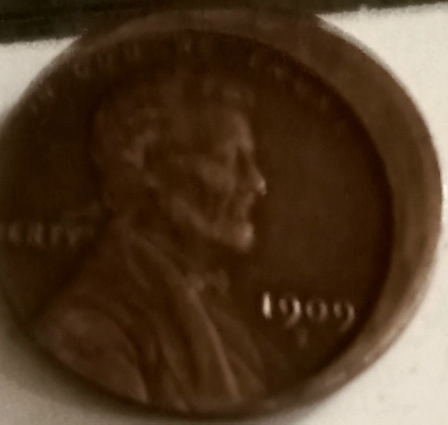 1909 dvb,off Center Penny 