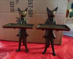 Vintage Mid Century Fox Business Card Holder