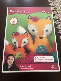 American girl crafts sew and stuff kit/Monkey and Fox