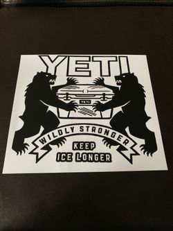 yeti decals!!!!!!!VERI!!!NICE $15 also different sizes