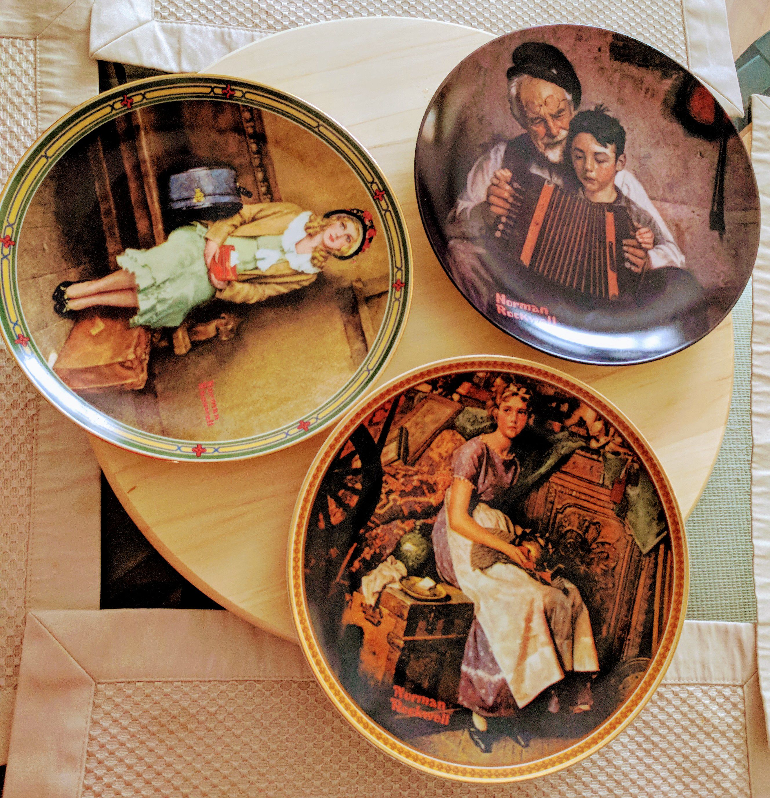 Norman Rockwell's Vintage Knowles Rediscovered Plate Collector