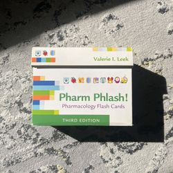 Pharm Phlash! Pharmacology Flash Cards Nursing School LVN RN