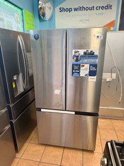 Midea 27 Cu Ft Counter-Depth French Door Refrigerator with AutoFill Water Pitcher