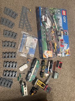 LEGO Cargo Train 60198 With Box And Instructions