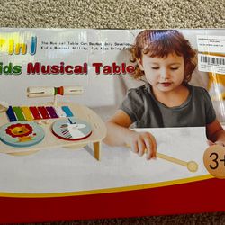 Kids Musical Wooden Table, New