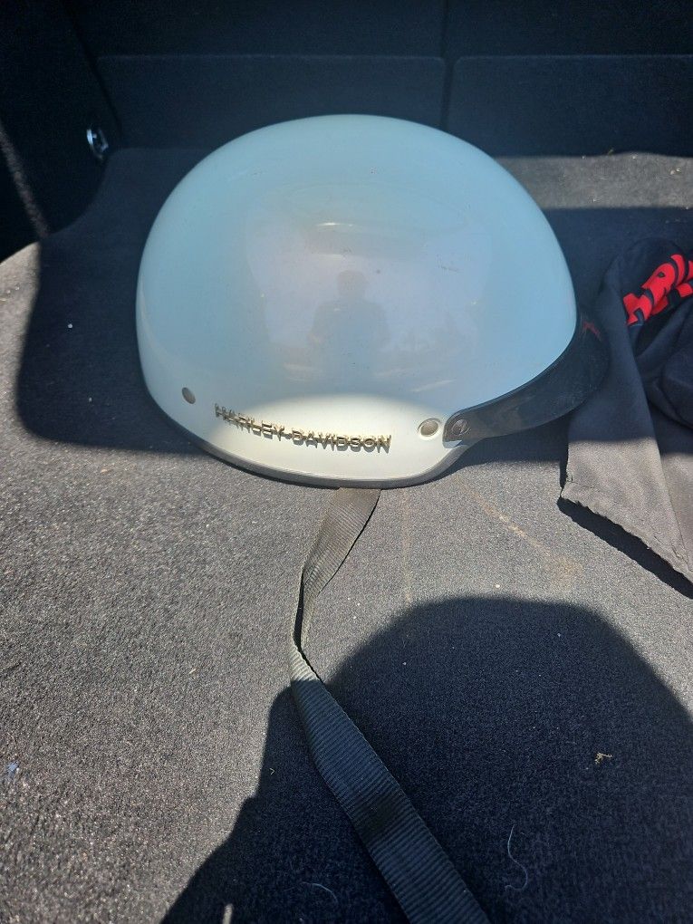 Harley Davidson Helmet And Bag