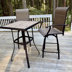 High Top Table & Chairs