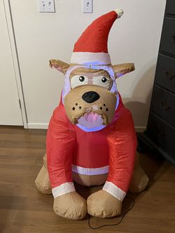 Inflatable Light-up Christmas Dog