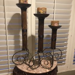 Set Of 3 Candle Holders