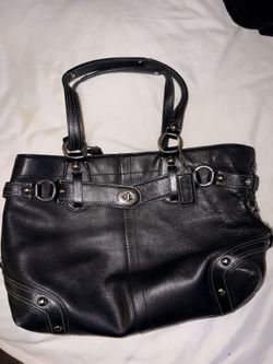 Authentic vintage Coach leather tote
