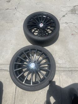 2x 18 Inch TSW Wheels With Tires