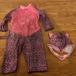 pink leopard kids baby Halloween costume size 6 months