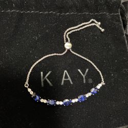 Kay Jewelers Sapphire Sterling silver Bracelet 