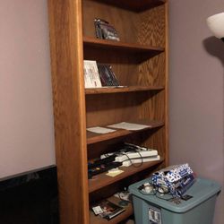 Solid Wood Bookshelf 8ft Tall