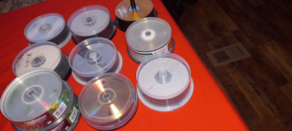 10 Packages Of CD-RW & DVD-RW