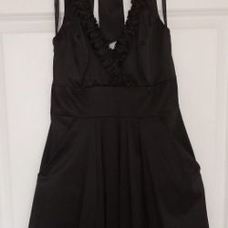 JUMP GIRL size 1/2 Black Halter Cocktail DRESS