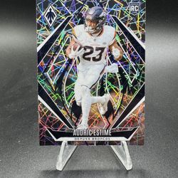 2024 Panini Phoenix - Rookies Audric Estime #156 Lazer (RC) Denver Broncos